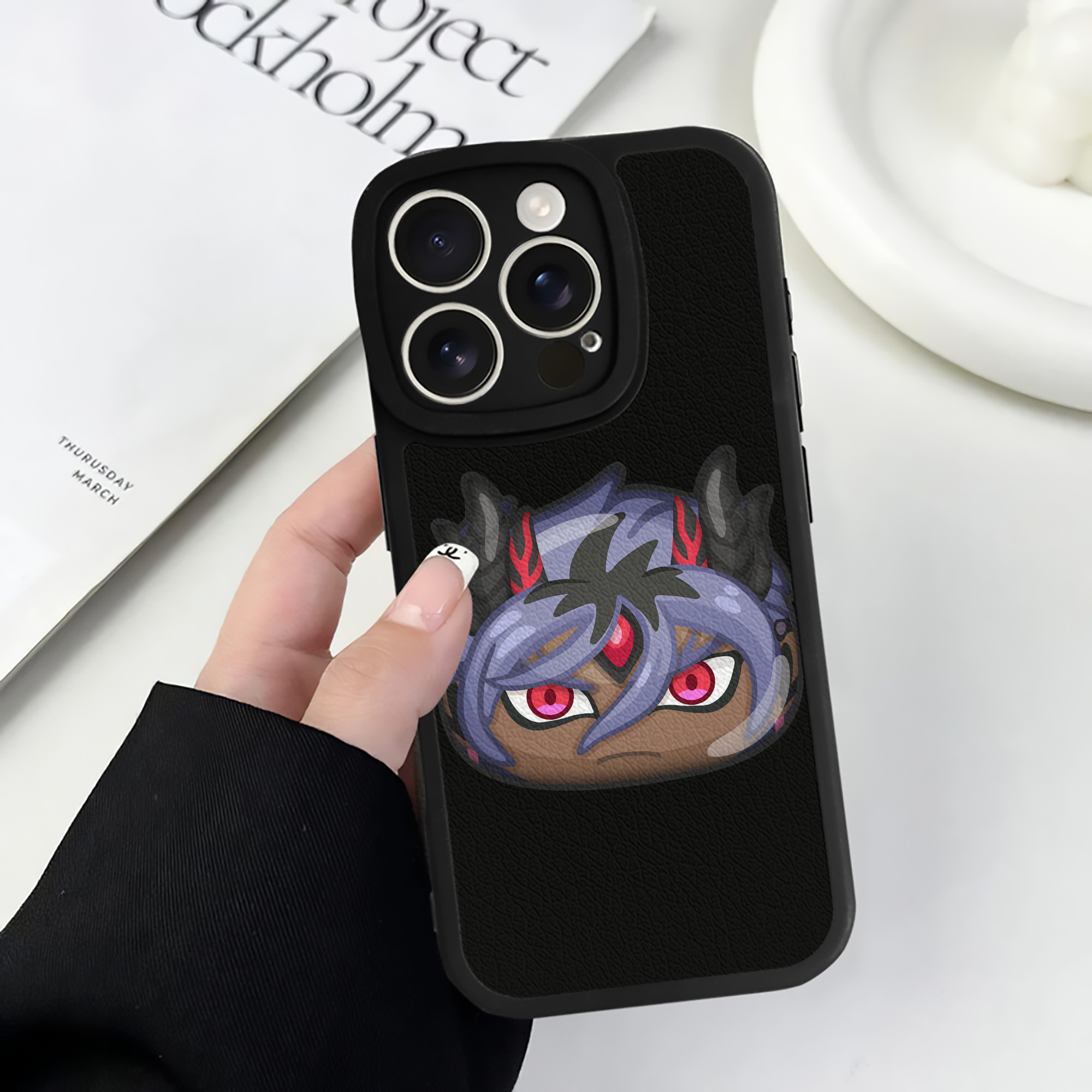 （画像用） 妖怪ウォッチ Yo-kai Watch 【iPhone 16シリーズ対応】シリコンスマホケース（レザー調） 材質：シリコン